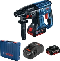 פטישון נטען ברשלס 18V סוללות 4Ah במזוודה GBH 18V-EC BOSCH