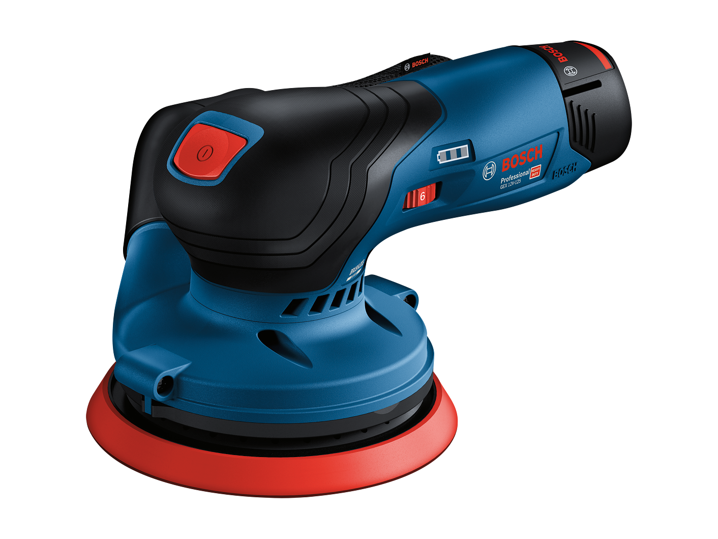 מלטשת אקצנטרית נטענת 5'' 12V גוף בלבד GEX 12V-125 BOSCH