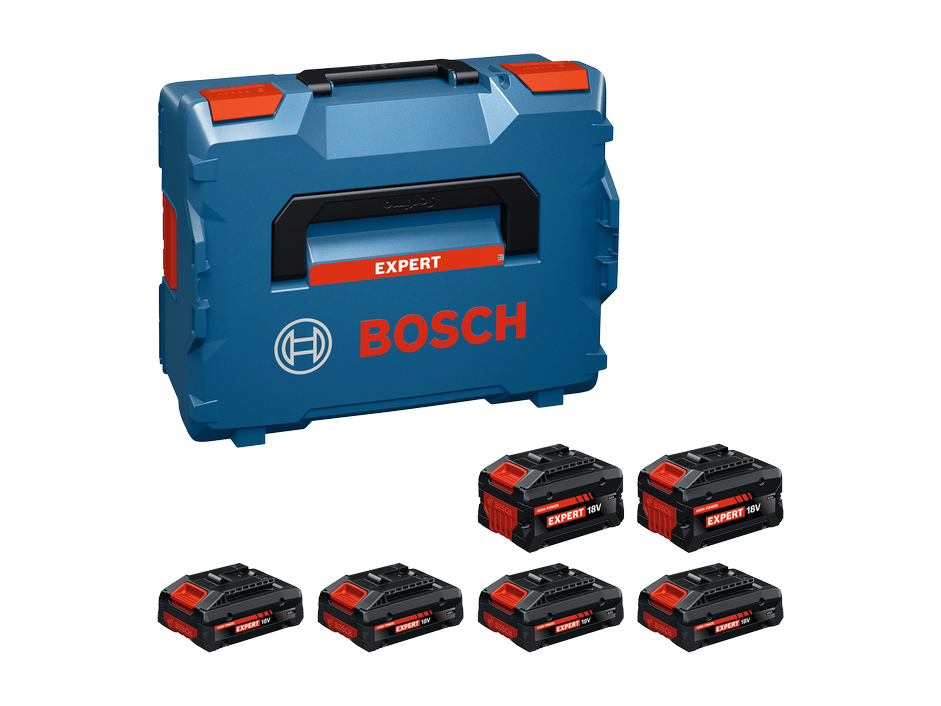 סט 6 סוללות במזוודה | BOSCH 4Ah+8Ah