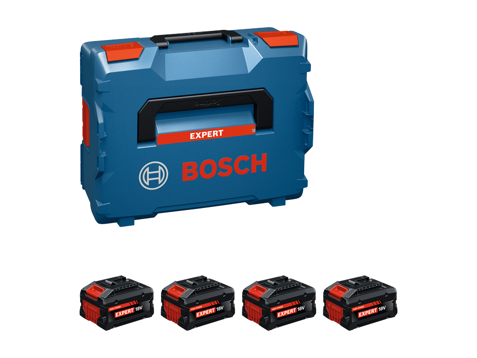 סט 4 סוללות במזוודה | BOSCH 18V 5.5Ah