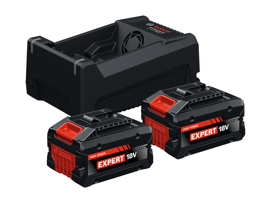 סט 2 סוללות ומטען | BOSCH EXPERT 5.5Ah