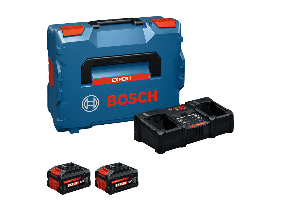 סט 2 סוללות ומטען כפול | BOSCH 18V 8Ah