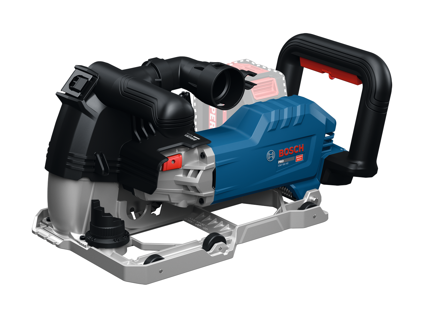 מחרצת בטון נטענת Bosch GNF 18V-40 בתוך מזוודת L-BOXX עם אביזרים