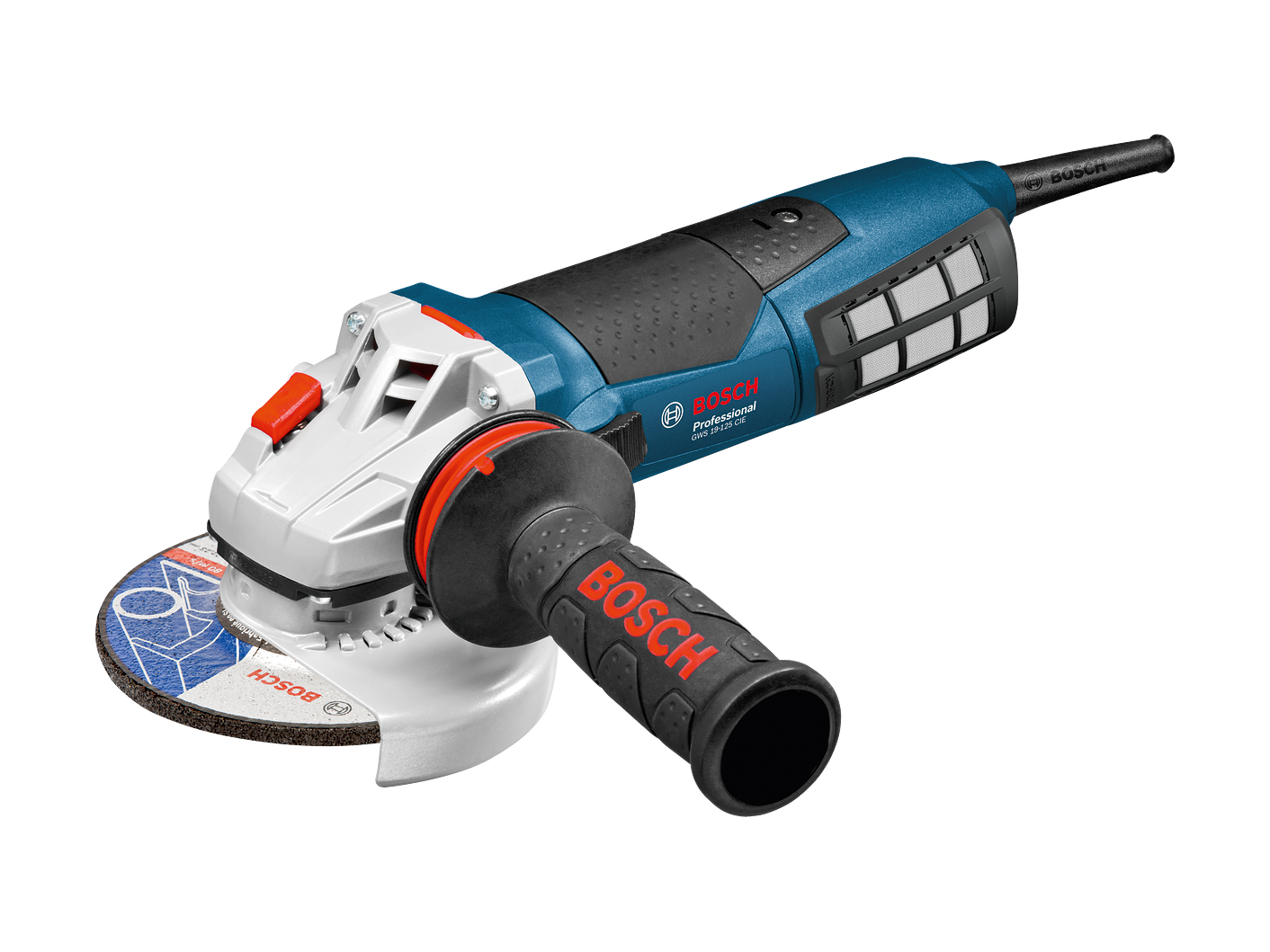 משחזת זווית חשמלית 5'' דיסק 125 מ''מ 1900W אלקטרונית GWS19-125CIE BOSCH