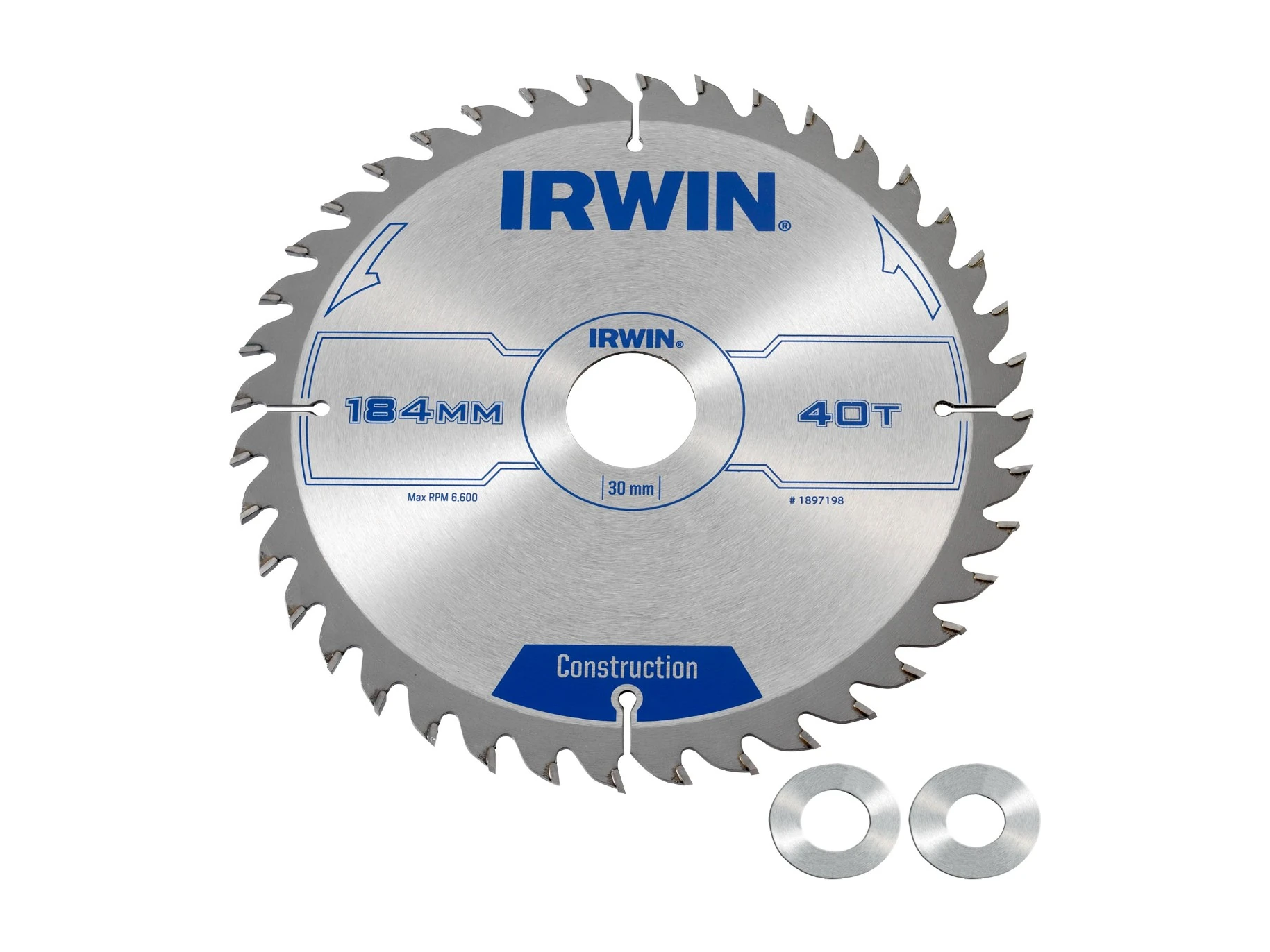 להב וידיה לעץ 184 מ''מ 40 שן חור 30 IRWIN