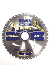 להב וידיה מקצועית 184 מ''מ חור 30 40 שן IRWIN