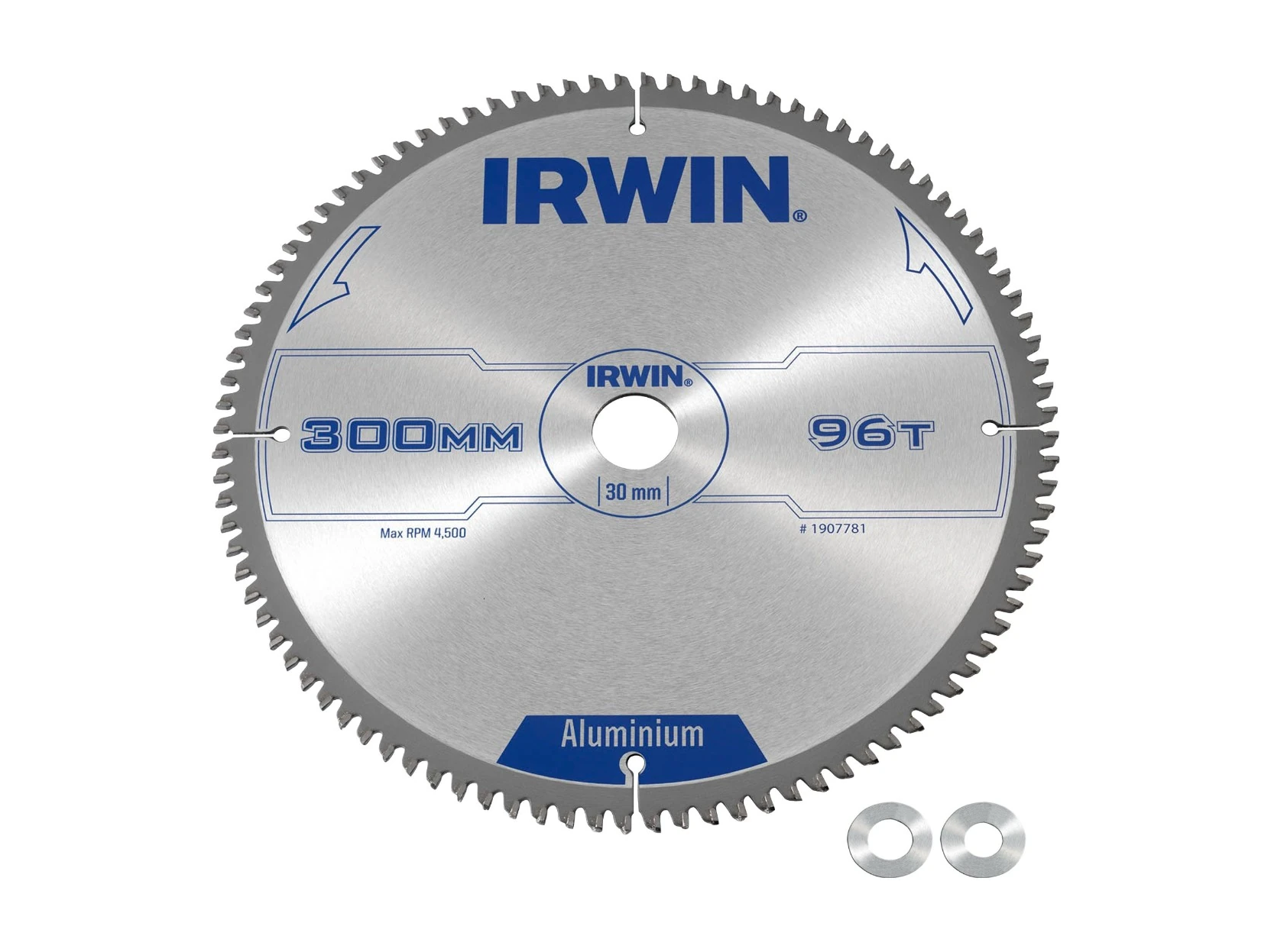 להב וידיה לאלומניום 300 מ''מ חור 30 96 שן IRWIN