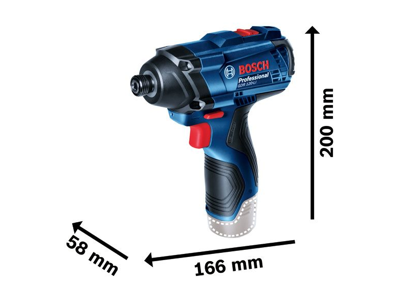 מברגת אימפקט 2 סוללות | BOSCH GDR 120-LI