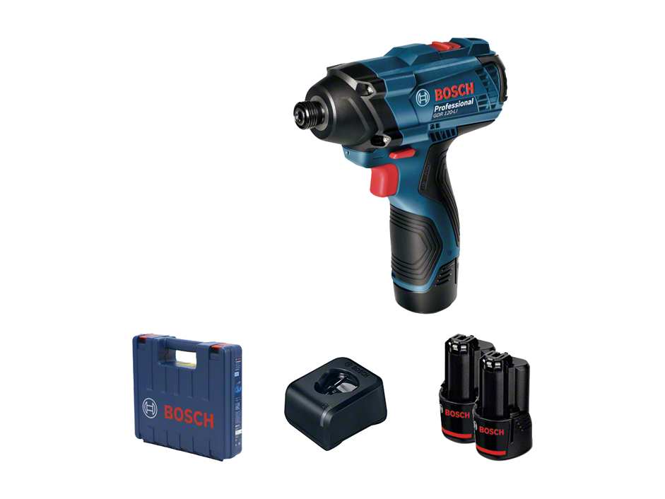 מברגת אימפקט 2 סוללות | BOSCH GDR 120-LI
