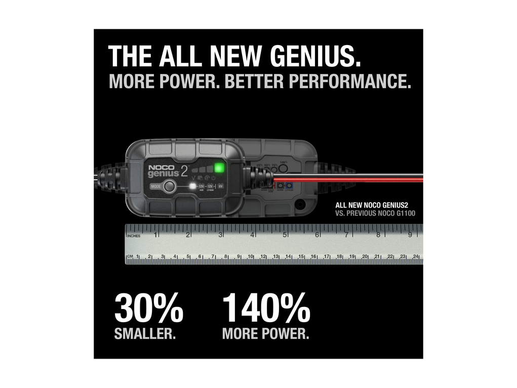 מטען מצברים | NOCO GENIUS2 6V/12V 2A