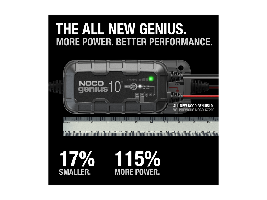 מטען מצברים | NOCO GENIUS10 6V/12V 10A