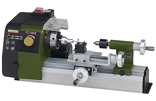מחרטה למתכת רכה ופלסטיק PROXXON דגם FD150\E 24150