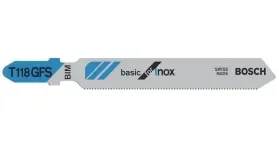 סט להבים INOX T118 GFS לחיתוך נירוסטה (5) BOSCH