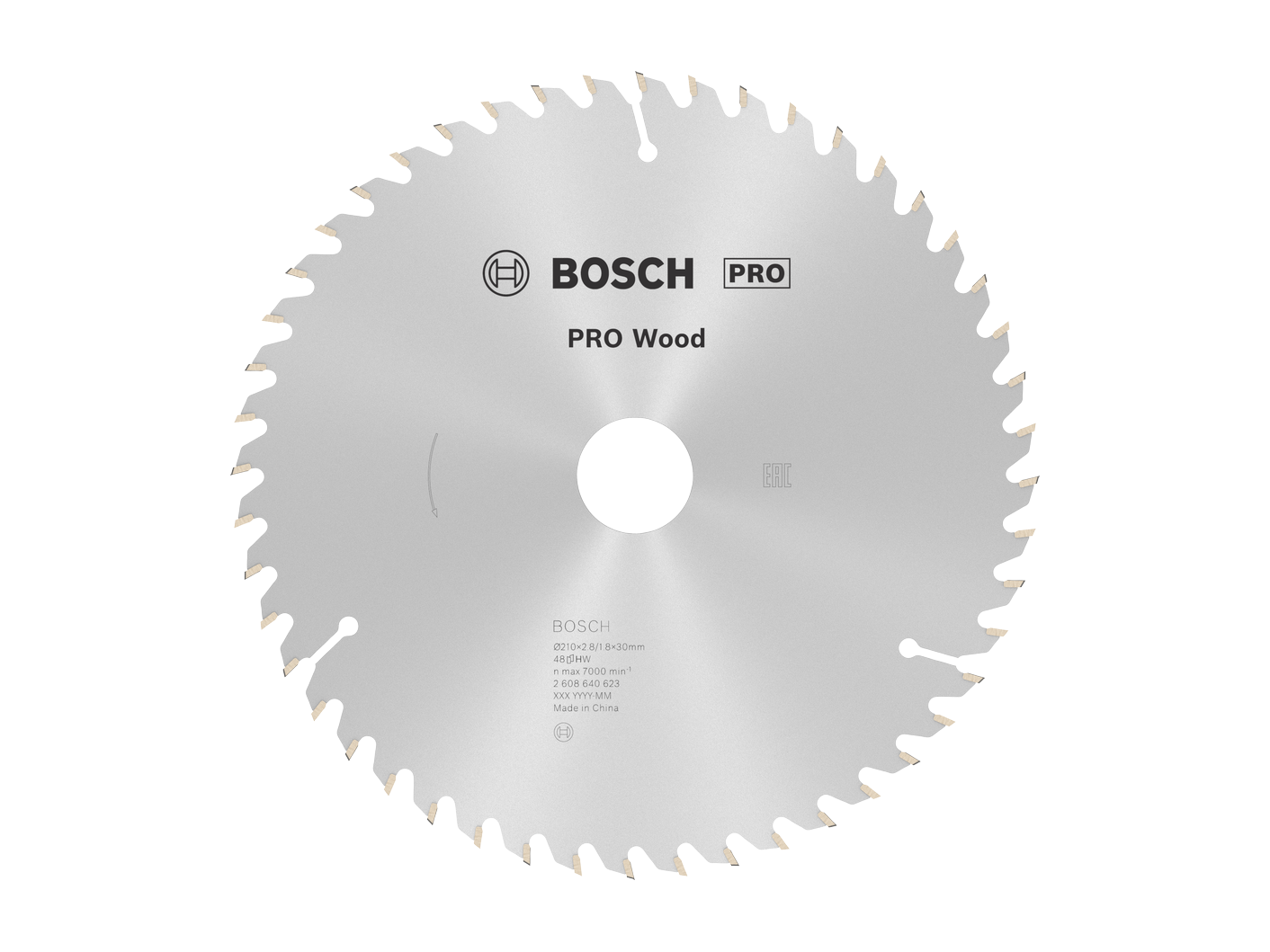 להב וידיה 8/1/4 אינץ' לעץ, 48 שן, חור 30 מ''מ BOSCH