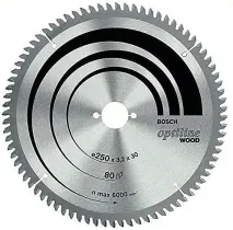 להב וידיה 7/1/4 אינץ' לעץ, 24 שן, חור 16 מ''מ BOSCH