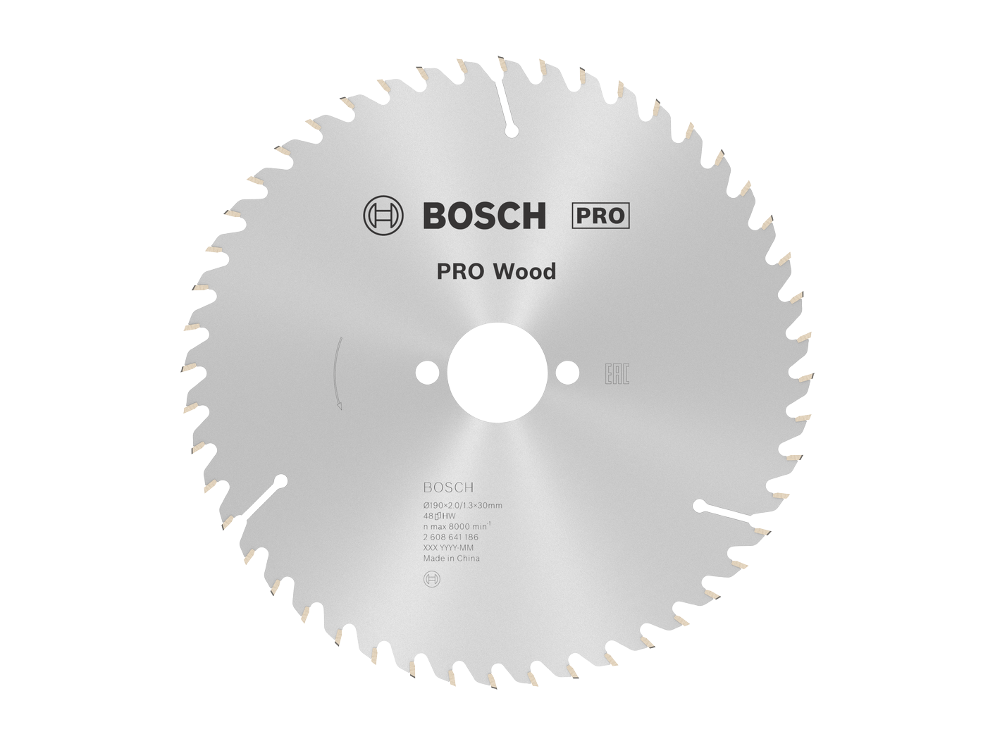להב וידיה 7/1/2 אינץ' לעץ, 48 שן, חור 30 מ''מ BOSCH