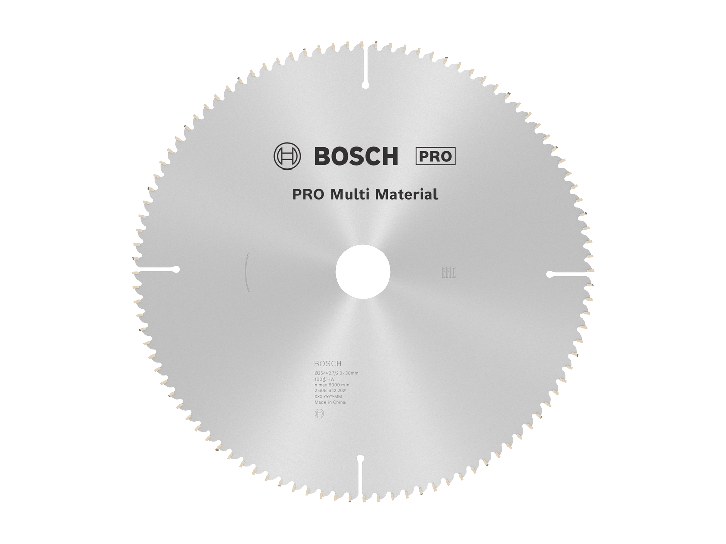 להב וידיה רב שימושית 10 אינץ', 100 שן, חור 30 מ''מ BOSCH