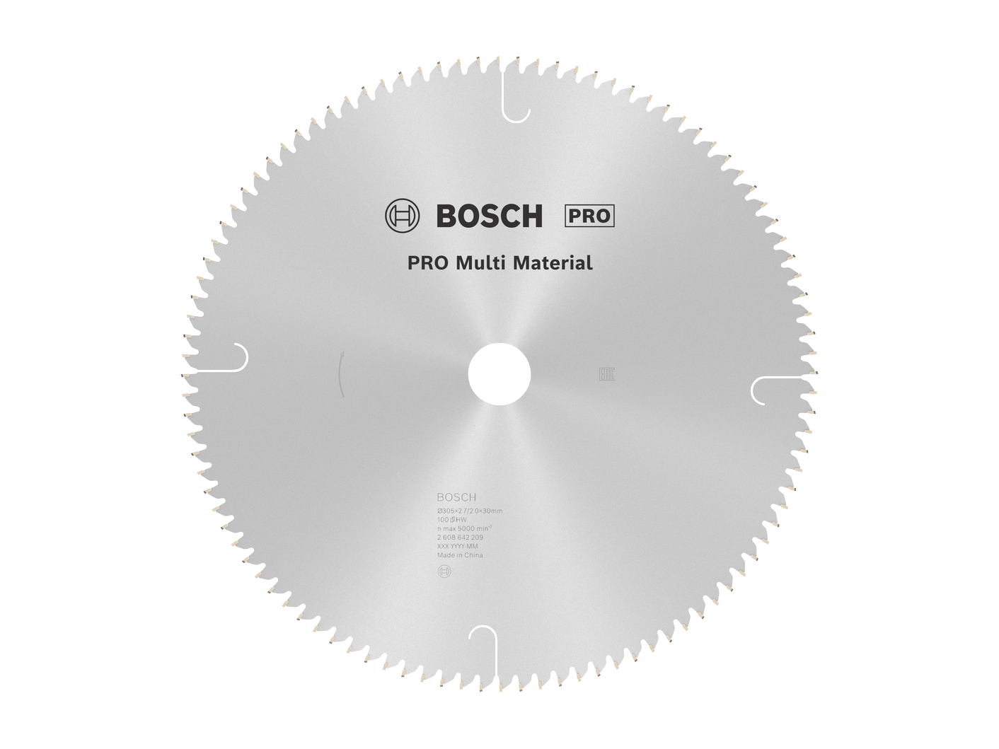 להב וידיה רב שימושית 12 אינץ', 100 שן, חור 30 מ''מ BOSCH