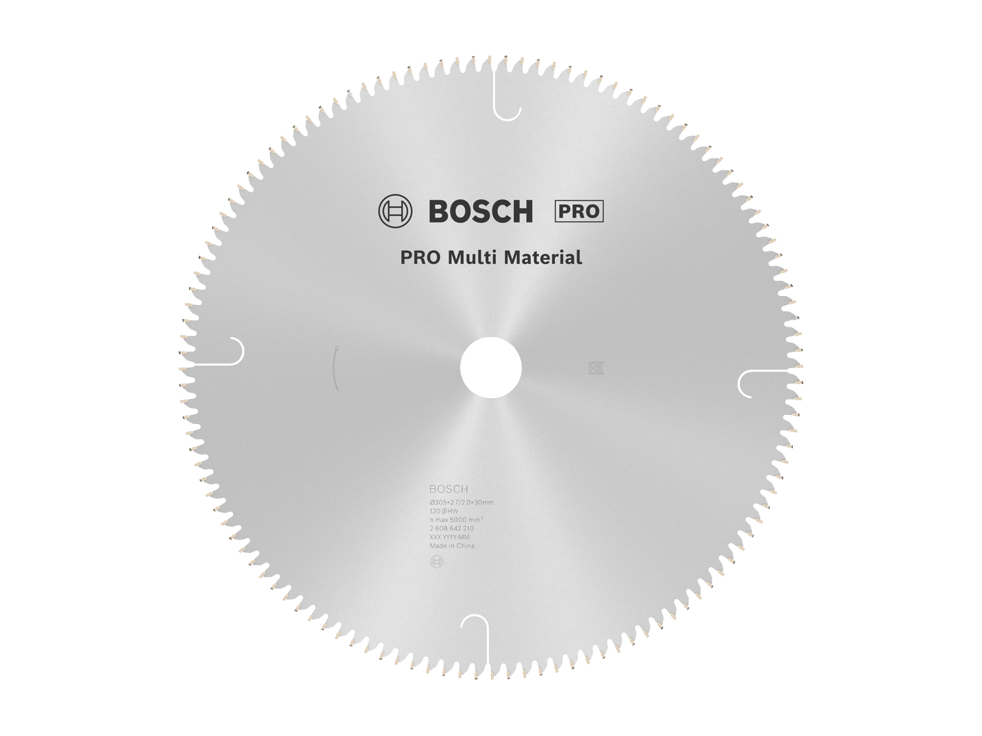 להב וידיה רב שימושית 12 אינץ', 120 שן, חור 30 מ''מ BOSCH