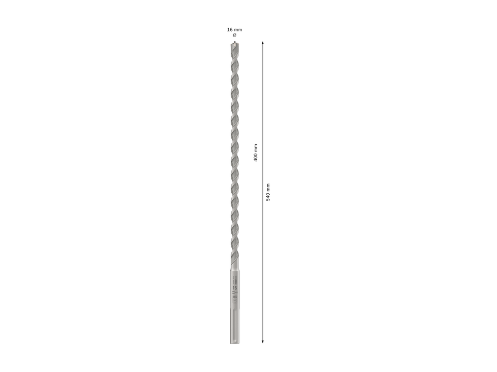 מקדח לבטון | BOSCH SDS-max-4 16x400x540