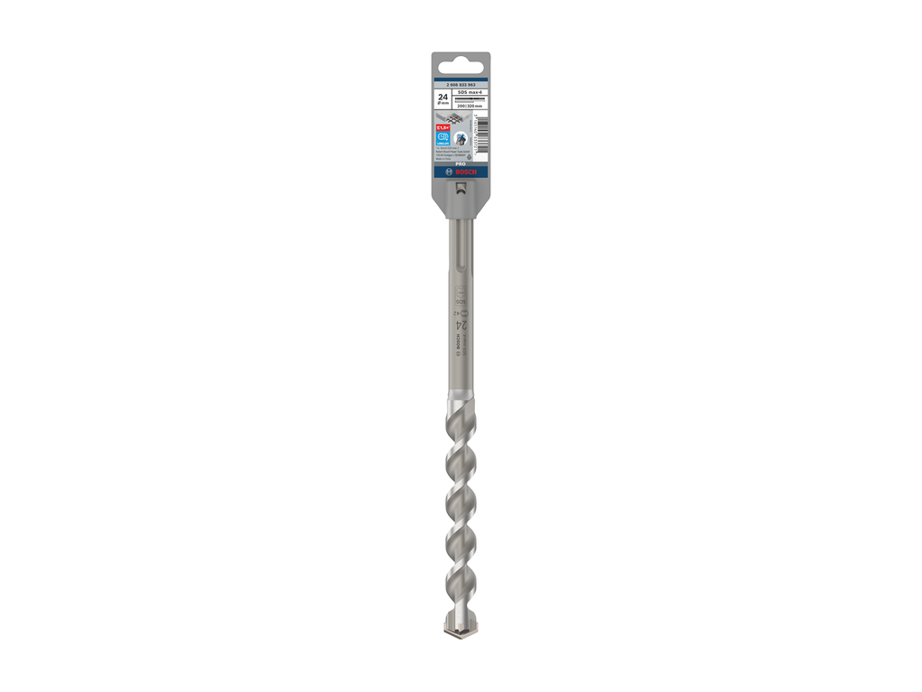 מקדח לבטון | BOSCH SDS-max-4 24x200x320