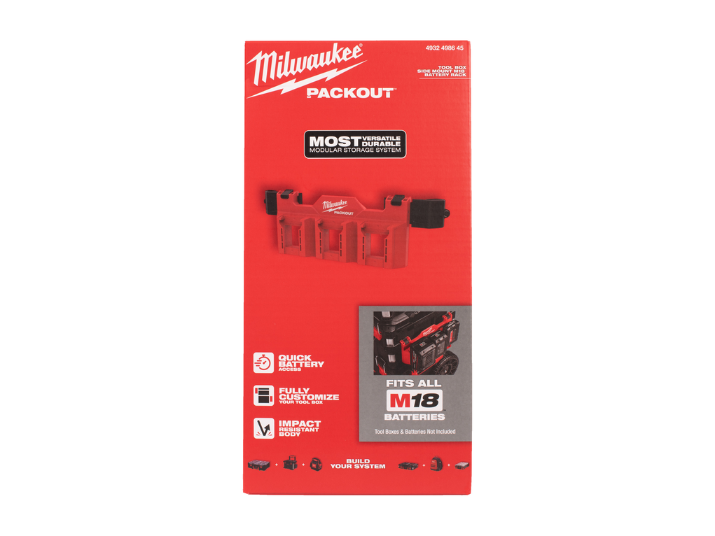 מתקן סוללות צדדי | MILWAUKEE PACKOUT M18