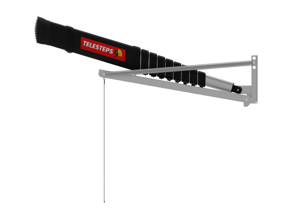סולם עליית גג טלסקופי לתקרה 2.55-3 מ' | TELESTEPS LOFT MAXI 10