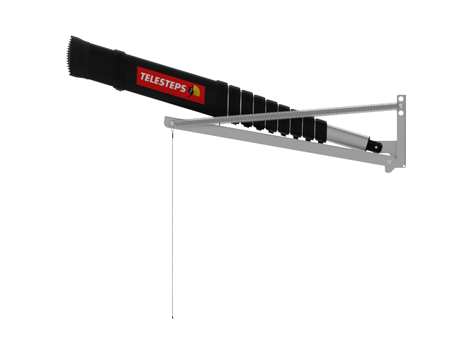 סולם עליית גג טלסקופי לתקרה 2.55-3 מ' | TELESTEPS LOFT MAXI 10