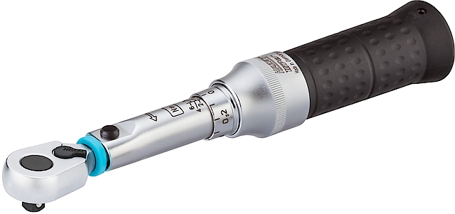 מפתח מומנט טורקמטר HAZET הנעה 1/4 אינץ' 1-6 Nm (דיוק מירבי סטיה 2%)
