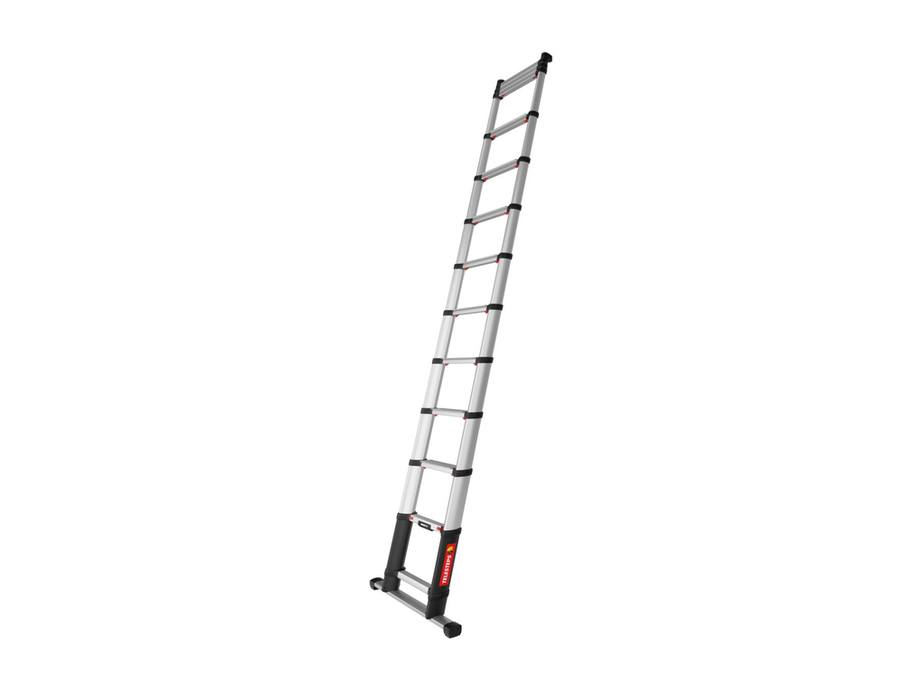 סולם טלסקופי נשען 4.1 מ' בסיס רחב | TELESTEPS 72241-681