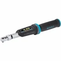 מפתח מומנט טורקמטר דיגטלי כניסה מרובעת 9X12 + ראש רצ'ט 1/4 1-10NM 0.75-7.5 LBF/FT HAZET