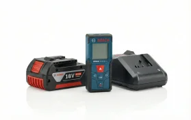 סט סוללה 4.0ah + מטען BOSCH 18V + מד טווח לייזר GLM40-31