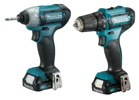סט 2 כלים 12V (מברגה + אימפקט) 2 סוללות 1.5Ah DF333 + TD110 MAKITA