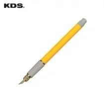 סכין יפנית לגרפיקאים ידית צהובה KDS D-12YE