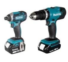 סט 2 כלים 18V (מברגה + אימפקט) 2 סוללות 1.5Ah DDF453 + DTD152 MAKITA