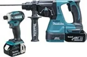 סט 2 כלים 18V (אימפקט + פטישון) 2 סוללות 6Ah DLX2468JX1 MAKITA