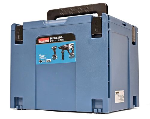 סט 2 כלים 18V (אימפקט + פטישון) 2 סוללות 6Ah DHR202 + DTD172 MAKITA