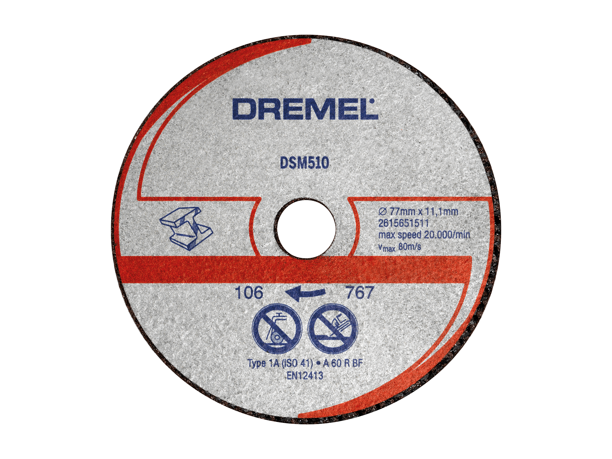 דיסק חיתוך למתכת ופלסטיק DSM510 דרמל