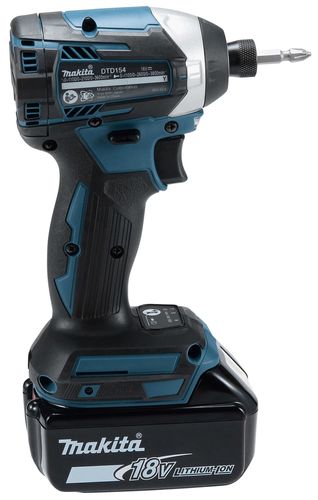 מברגת אימפקט נטענת ברשלס 18V סוללות 5Ah DTD154RTE MAKITA