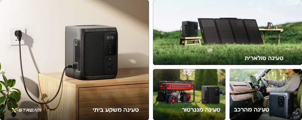 תחנת כח ניידת ECOFLOW DELTA AIR 1000