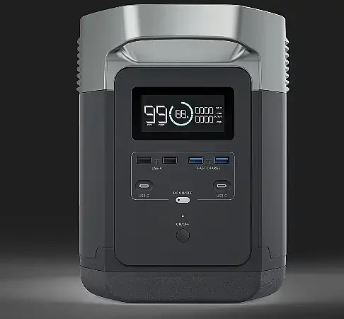 תחנת כח ניידת ECOFLOW DELTA 2 LIFEPO4 קיבולת 1Kwh - הספק 1.8Kw