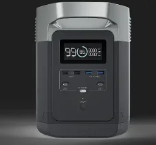 תחנת כח ניידת ECOFLOW DELTA 2 LIFEPO4 קיבולת 1Kwh - הספק 1.8Kw
