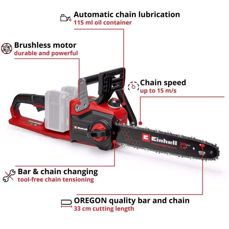 גוף מסור שרשרת נטען 36V EINHELL