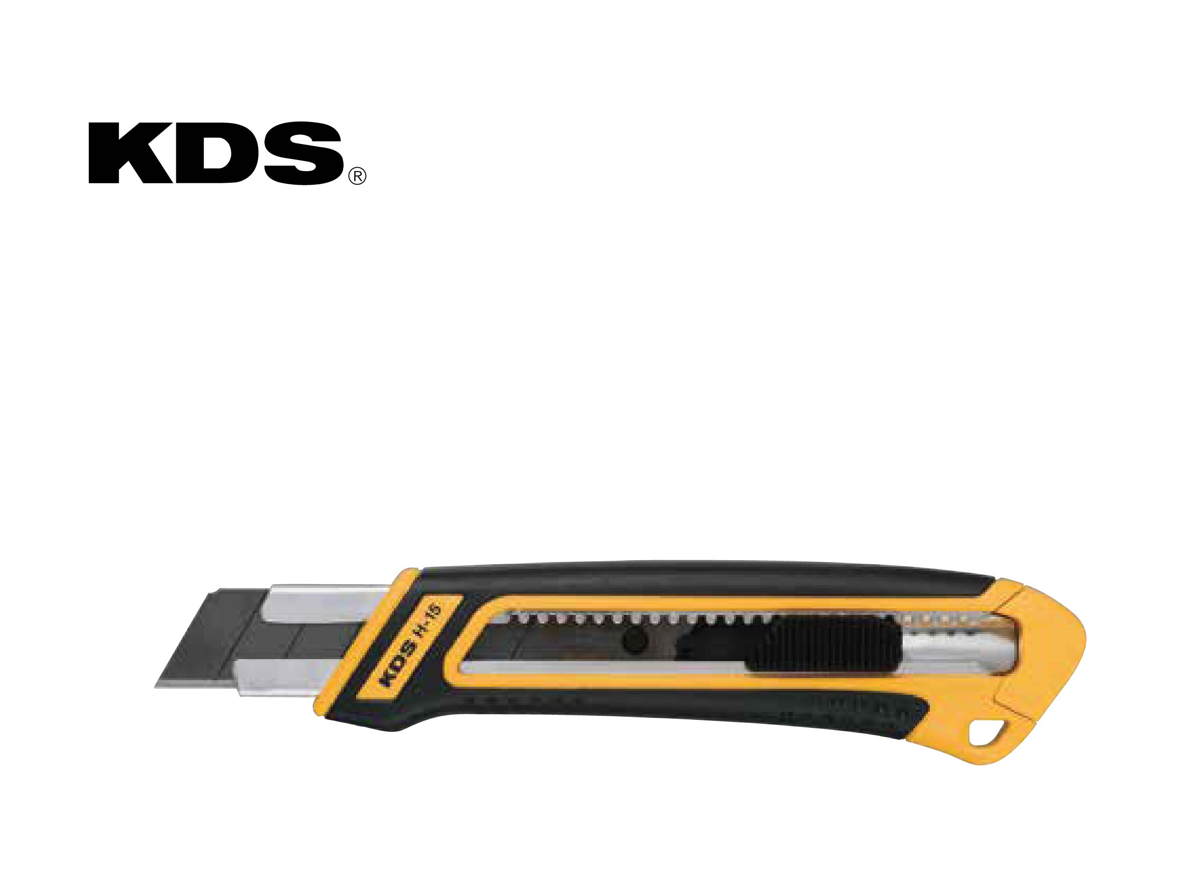סכין יפנית רחבה מאוד להב 25 מ''מ שחור KDS H-15