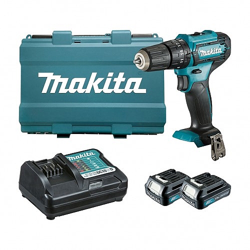 מברגה-מקדחה נטענת רוטטת 12V כולל סוללה HP333DWYE MAKITA