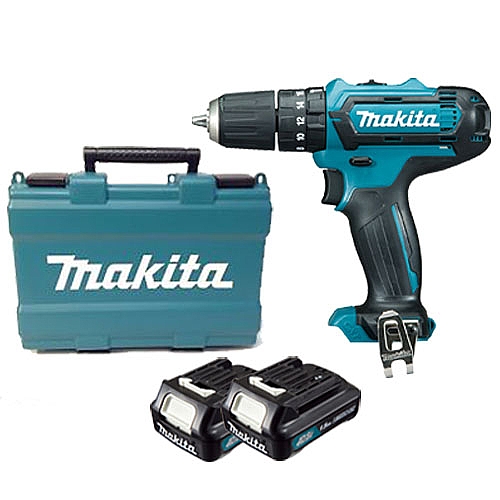 מברגה-מקדחה נטענת רוטטת 12V כולל סוללה HP333DWYE MAKITA