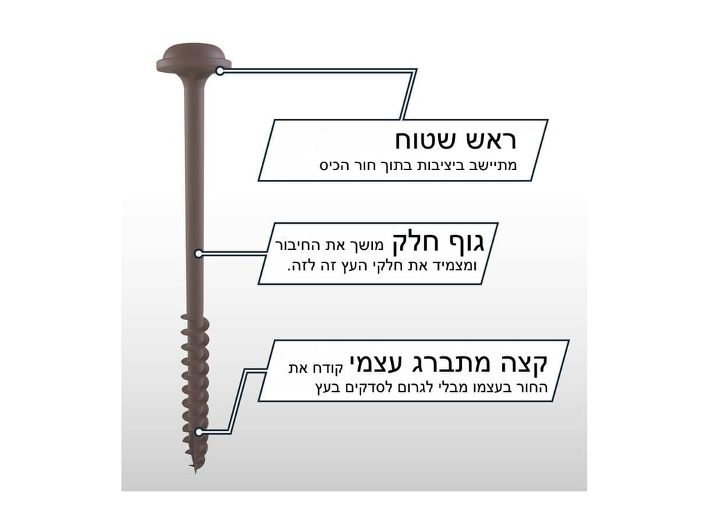 בורג כיס כבד 64 מ"מ 125 יח' | KREG SML-C2X250-125