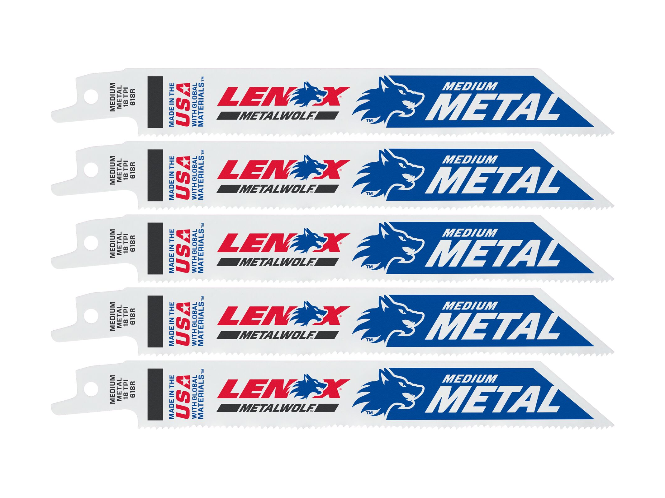 מסורית למסור חרב למתכת 618R אורך 152 מ''מ ( 5 יח') LENOX