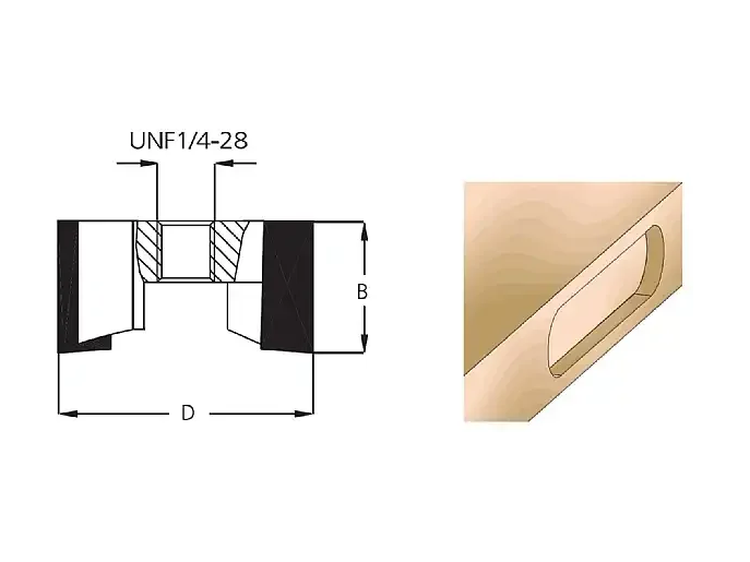 כרסום חריצים L22.2*B15.5*D1/2 WPW