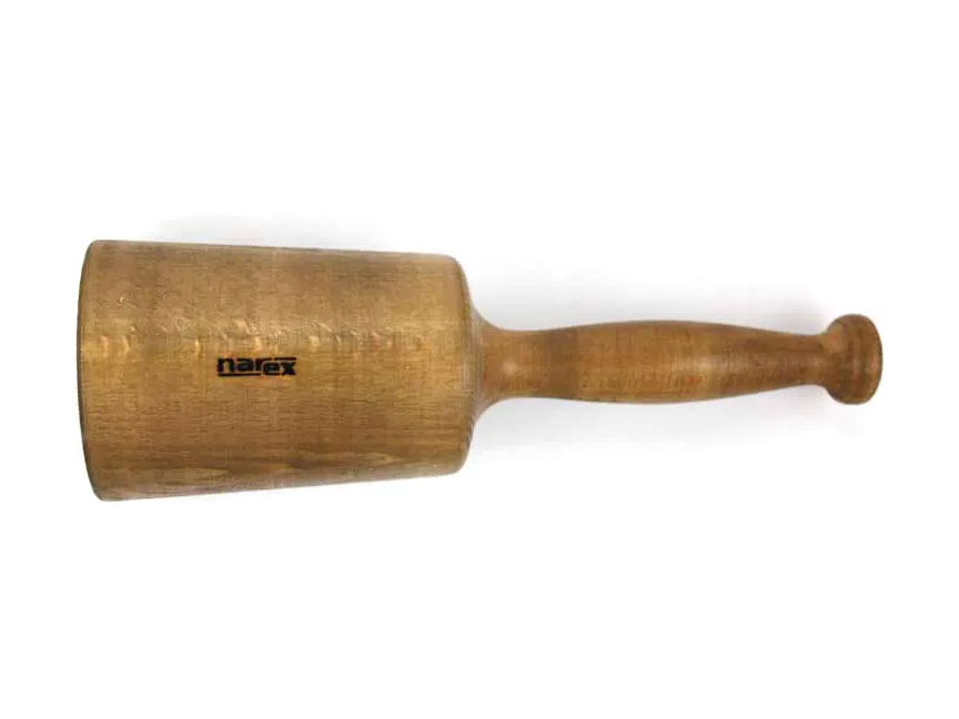 פטיש עץ כהה גדול לגלף ( מקבת) NAREX